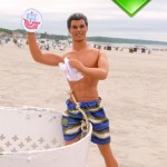 Ken loves clean beaches…