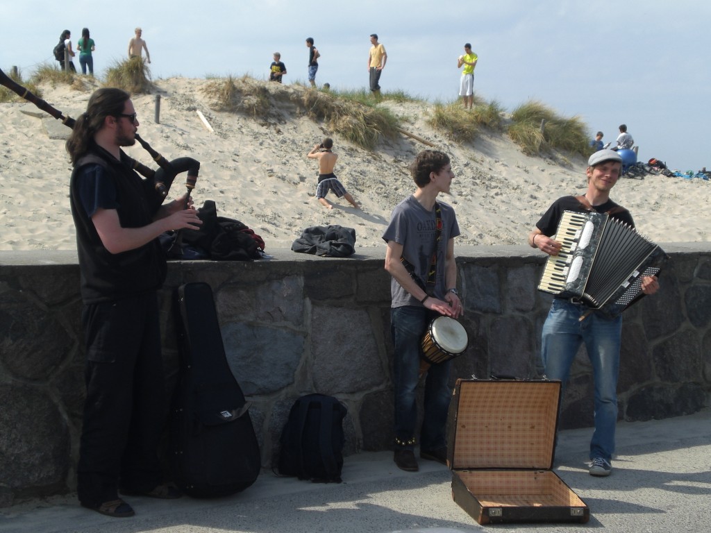 Breathing salty air and playing a nice song! That's the way we like it!