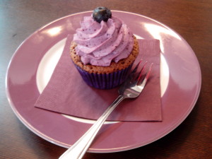 Not a chocolate, but a very tasty blueberry cupcake! :)